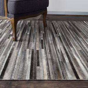 Cowhide Patchwork Lines