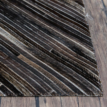 Load image into Gallery viewer, Cowhide Patchwork Chevron in Charcoal
