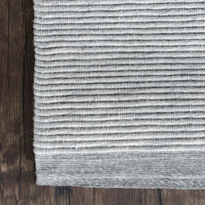 Cotton Blend Rug "Helsinki" in Light Grey