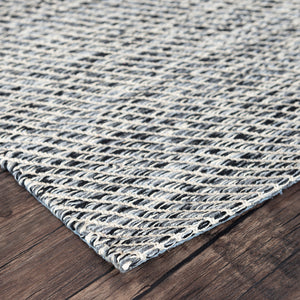 Cotton Rug "Lima" in Black