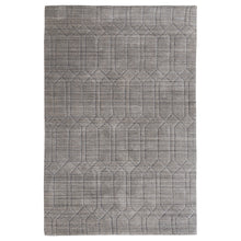 Load image into Gallery viewer, Hand Knotted Wool  Rug &quot;Oxford&quot; in Grey
