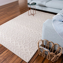 Load image into Gallery viewer, Wool Rug &quot;Palermo&quot; in Ivory
