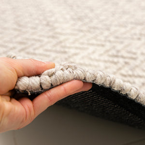 Hand Made Wool Rug "Sorrento FX" in Beige